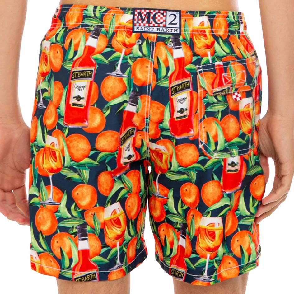 Mid-length Swim Short Spritz Time Blue Print 7 Mid-length Swim Short Spritz Time Blue Print - Image 5