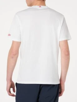 MC2 Saint Barth Man T-shirt With St. Barth Habituè Embroidery -MC2 Saint Barth Shop st barth embroidery tshirt 3