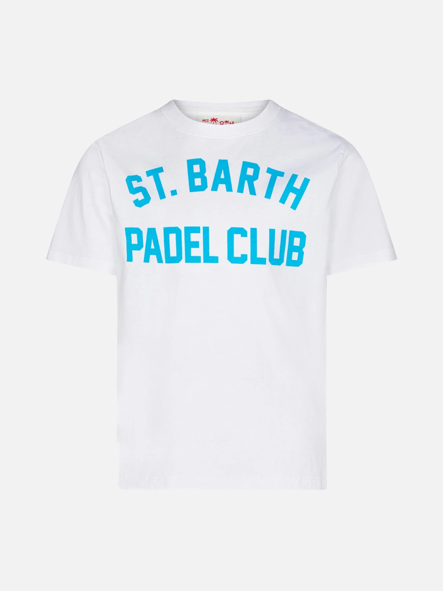 MC2 Saint Barth Boy Cotton T-shirt With St. Barth Padel Club Print 3 MC2 Saint Barth Boy Cotton T-shirt With St. Barth Padel Club Print