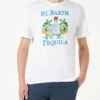 MC2 Saint Barth Man Cotton T-shirt With St. Barth Tequila Print