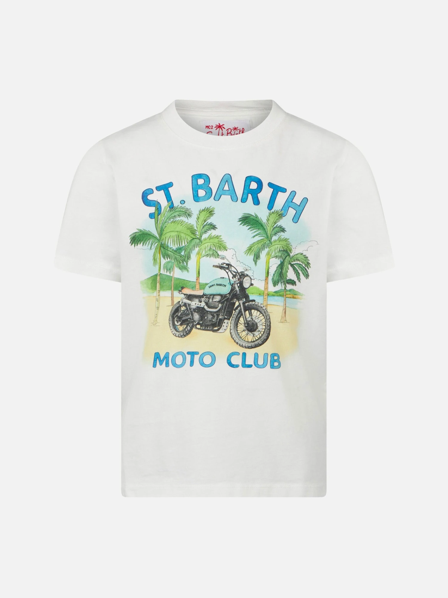 MC2 Saint Barth Boy Cotton T-shirt With Motorcycle Print 3 MC2 Saint Barth Boy Cotton T-shirt With Motorcycle Print