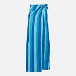 MC2 Saint Barth Cotton Pareo Skirt With Striped Print 9 MC2 Saint Barth Cotton Pareo Skirt With Striped Print -MC2 Saint Barth Shop striped cotton pareo 1