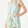 Cotton Striped Short Jumpsuit 2 Cotton Striped Short Jumpsuit -MC2 Saint Barth Shop striped jumpsuit short 1