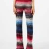 Multicolor Striped Multicolor Palazzo Pants