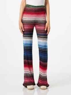 Multicolor Striped Multicolor Palazzo Pants