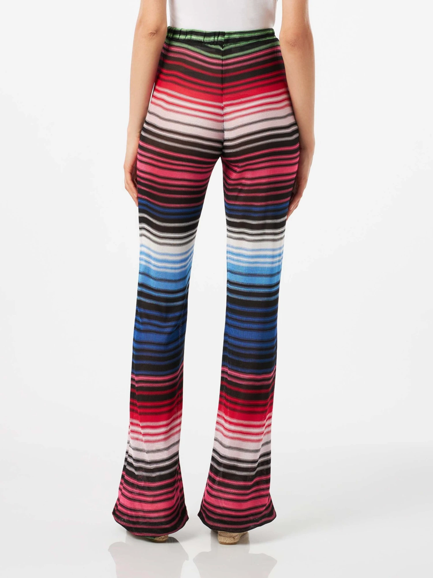 Multicolor Striped Multicolor Palazzo Pants 4 Multicolor Striped Multicolor Palazzo Pants - Image 2