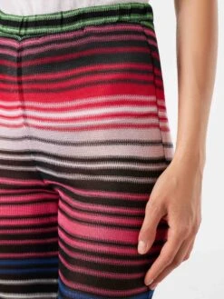 Multicolor Striped Multicolor Palazzo Pants 8 Multicolor Striped Multicolor Palazzo Pants -MC2 Saint Barth Shop striped palazzo pants knitted 3