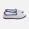 Blue Striped Canvas Slippers Friulane -MC2 Saint Barth Shop stripes slipper shoes fb7dac15 5083 45cd b4f2 ddd5bfd46779