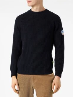 MC2 Saint Barth Ribbed Blue Sweater