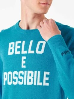 Man Sweater With Bello E Possibile Print -MC2 Saint Barth Shop sweater man3