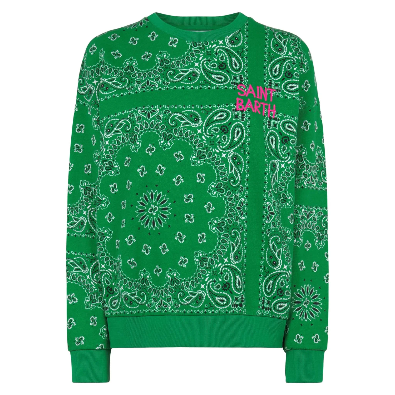 MC2 Saint Barth Woman Cotton Sweatshirt Stardust With Bandanna Print 6 MC2 Saint Barth Woman Cotton Sweatshirt Stardust With Bandanna Print - Image 4