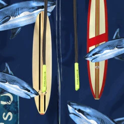 Surfboard Print Boy Swim Shorts -MC2 Saint Barth Shop swimshort details 1