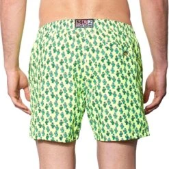 Light Fabric Man Swim Shorts Cactus Print -MC2 Saint Barth Shop swimshort micro cactus