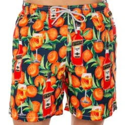 Mid-length Swim Short Spritz Time Blue Print 9 Mid-length Swim Short Spritz Time Blue Print -MC2 Saint Barth Shop swimshort spritz man