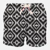 MC2 Saint Barth Man Swim Shorts With Ethnic Print