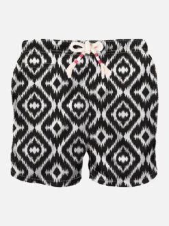 MC2 Saint Barth Man Swim Shorts With Ethnic Print