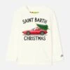 T-shirt Boy Saint Barth Christmas Print -MC2 Saint Barth Shop t shirt boy saint barth christmas print