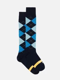 MC2 Saint Barth Man Long Socks With Argyle Pattern