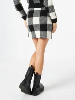 MC2 Saint Barth Woman Skirt With Jewel Buttons -MC2 Saint Barth Shop tartan woman skirt white 3