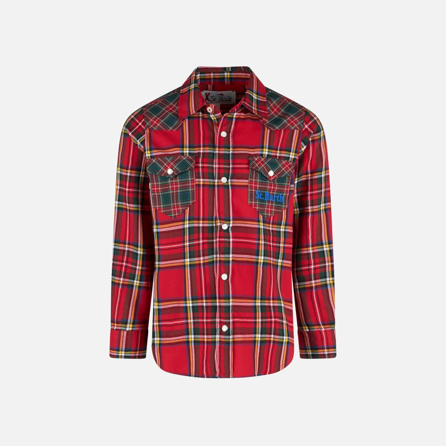 MC2 Saint Barth Boy Shirt With Tartan Print 3 MC2 Saint Barth Boy Shirt With Tartan Print