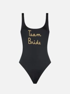 MC2 Saint Barth Woman One Piece Swimsuit With Team Bride Embroidery