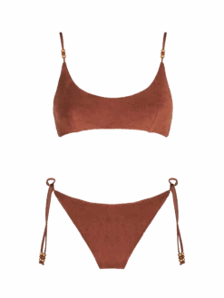 MC2 Saint Barth Woman Brown Terry Bralette Bikini