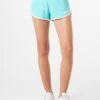 MC2 Saint Barth Woman Water Green Terry Shorts With Piping | MELISSA SATTA SPECIAL EDITION