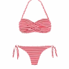 Striped Bikini Draped Bandeau -MC2 Saint Barth Shop tiare yali riga rossa copia 1copia