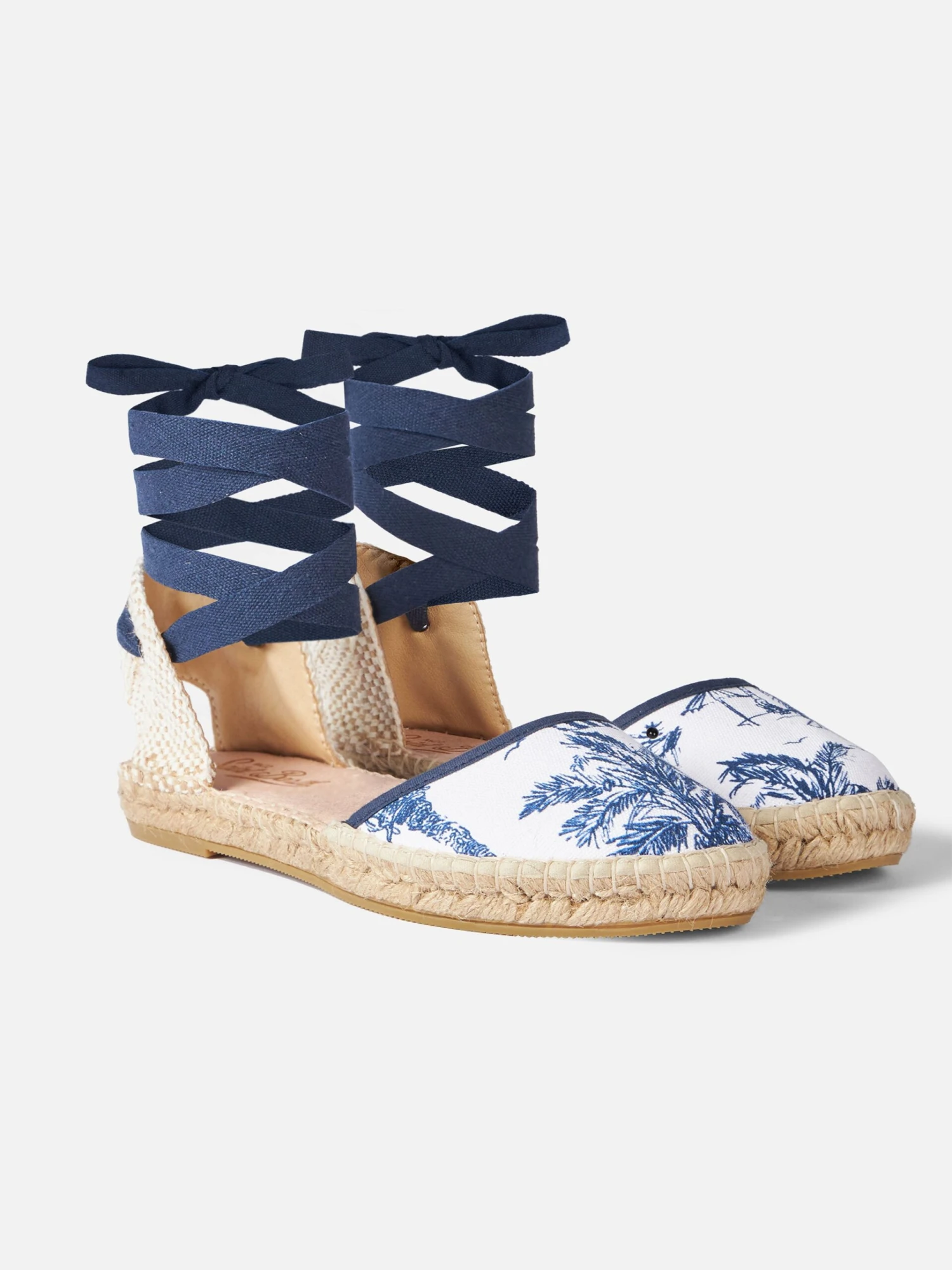 MC2 Saint Barth Flat Espadrillas With Toile De Jouy Print 3 MC2 Saint Barth Flat Espadrillas With Toile De Jouy Print