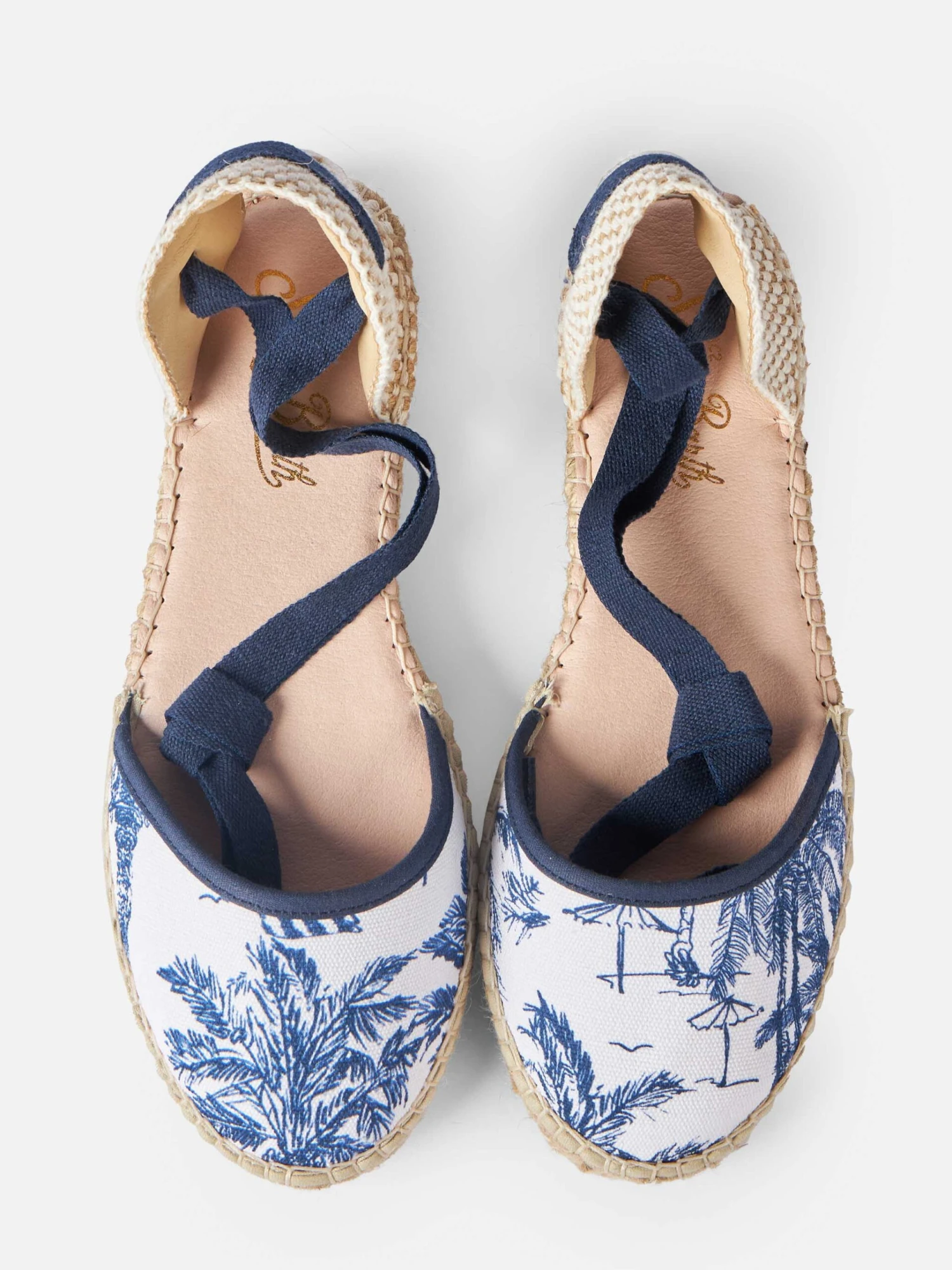 MC2 Saint Barth Flat Espadrillas With Toile De Jouy Print 4 MC2 Saint Barth Flat Espadrillas With Toile De Jouy Print - Image 2