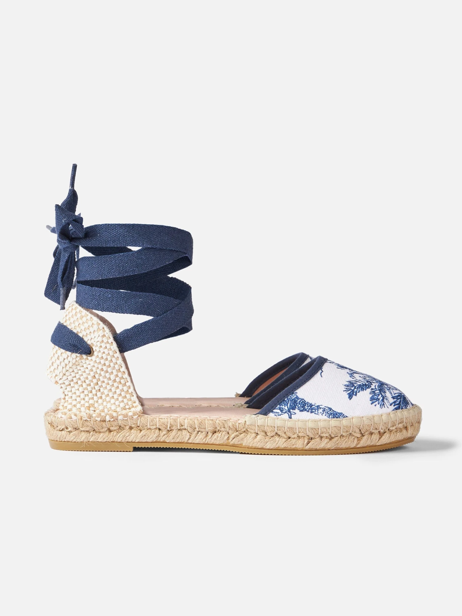 MC2 Saint Barth Flat Espadrillas With Toile De Jouy Print 5 MC2 Saint Barth Flat Espadrillas With Toile De Jouy Print - Image 3