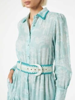 MC2 Saint Barth Woman Linen Long Dress -MC2 Saint Barth Shop toile jouy linen dress 3