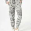 MC2 Saint Barth Woman Lightweight Knit Sweatpants With Grey Bandanna Print -MC2 Saint Barth Shop track knitted bandanna pant 2