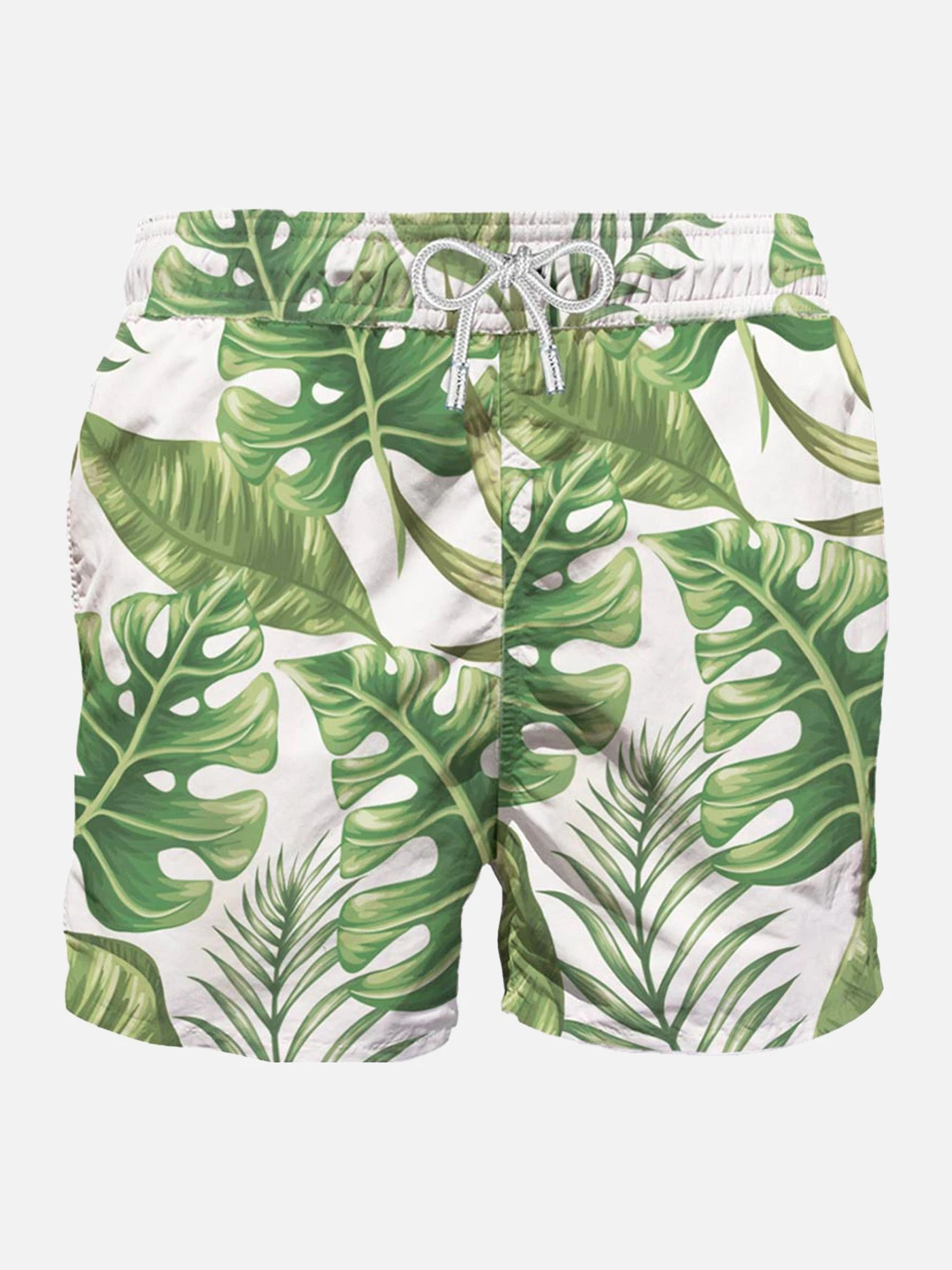 Tropical Print Mid-length Swim Shorts 3 Tropical Print Mid-length Swim Shorts