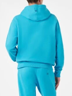 Turquoise Cotton Hoodie | Pantone® Special Edition -MC2 Saint Barth Shop turquoise hoodie pantone2