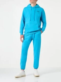 Turquoise Cotton Hoodie | Pantone® Special Edition -MC2 Saint Barth Shop turquoise hoodie pantone4