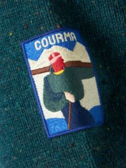 MC2 Saint Barth Man Green Turtle-neck Sweater -MC2 Saint Barth Shop turtleneck man green patch 4