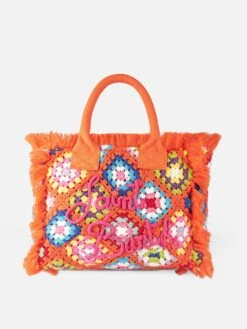 MC2 Saint Barth Vanity Crochet Shoulder Bag With Pattern