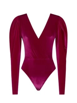 Fucsia Velvet Bodywear / One Piece Swimsuit