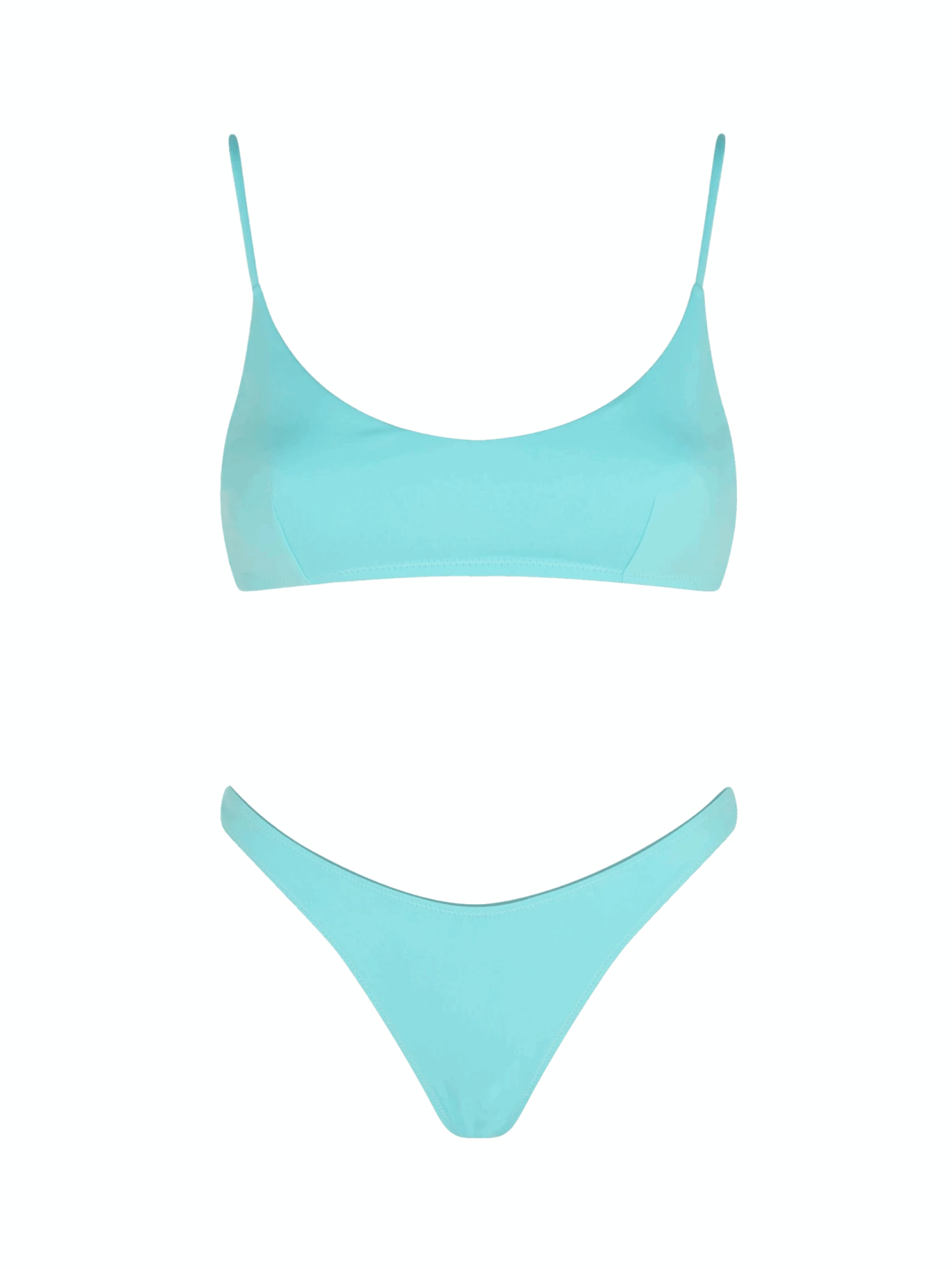 MC2 Saint Barth Woman Water Green Bralette Bikini 3 MC2 Saint Barth Woman Water Green Bralette Bikini