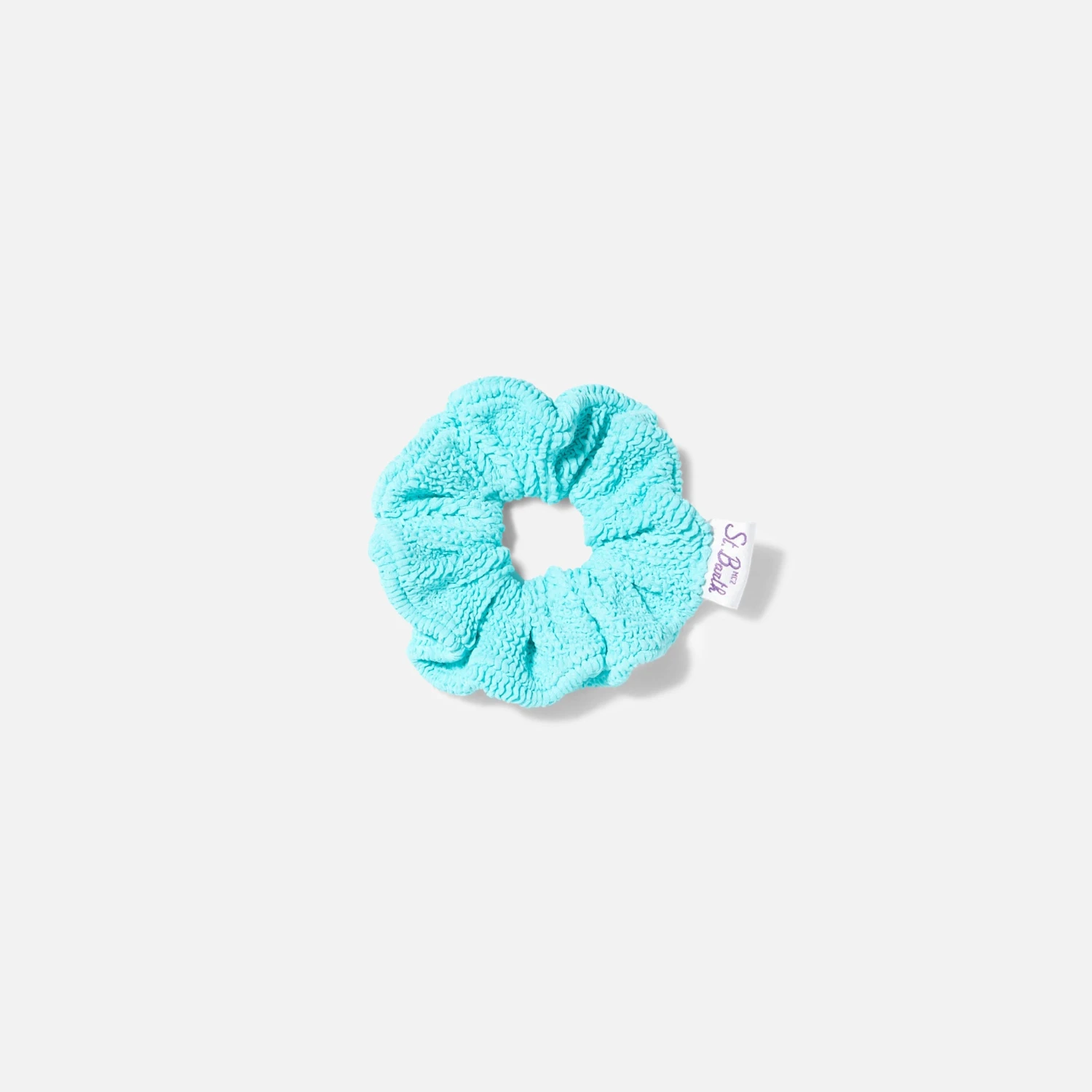 MC2 Saint Barth Water Green Crinkle Scrunchie 3 MC2 Saint Barth Water Green Crinkle Scrunchie