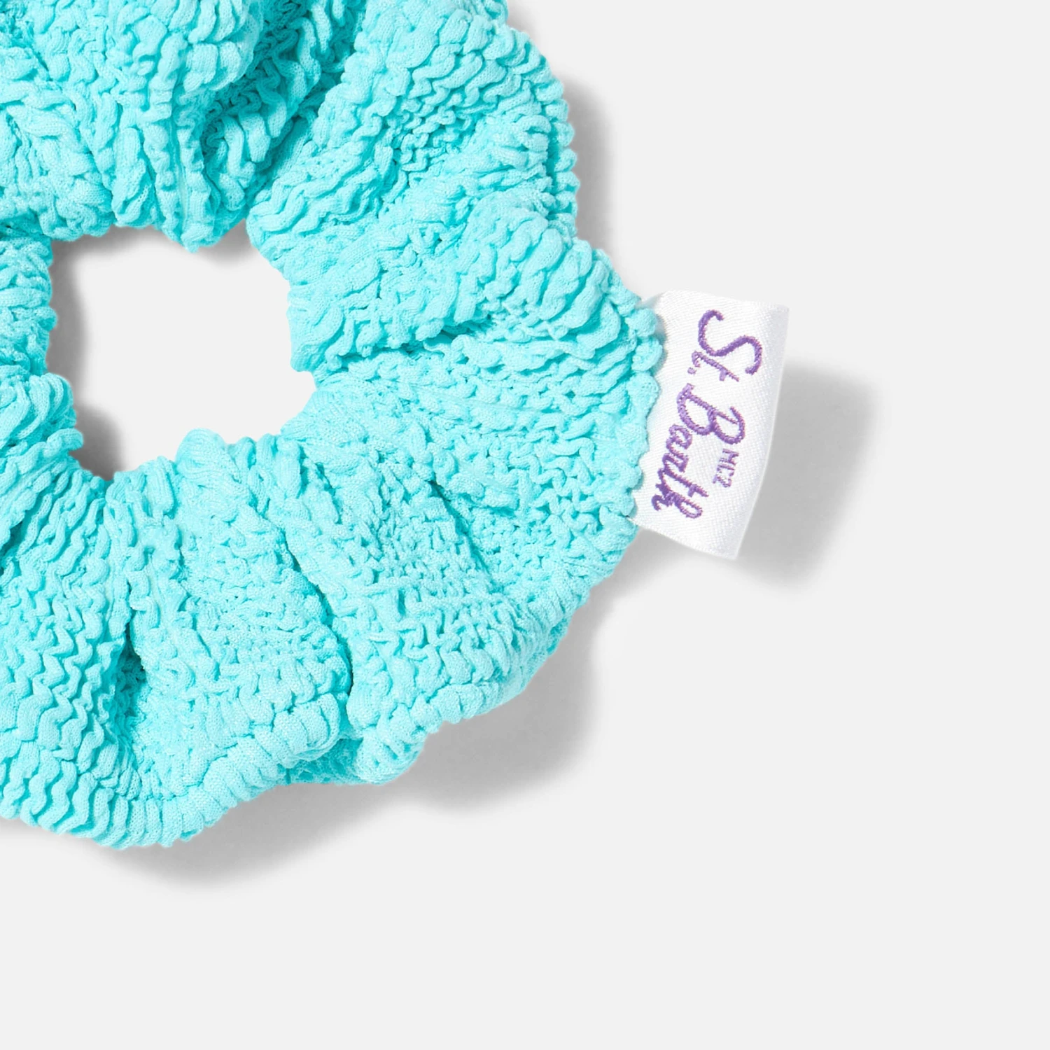 MC2 Saint Barth Water Green Crinkle Scrunchie 4 MC2 Saint Barth Water Green Crinkle Scrunchie - Image 2