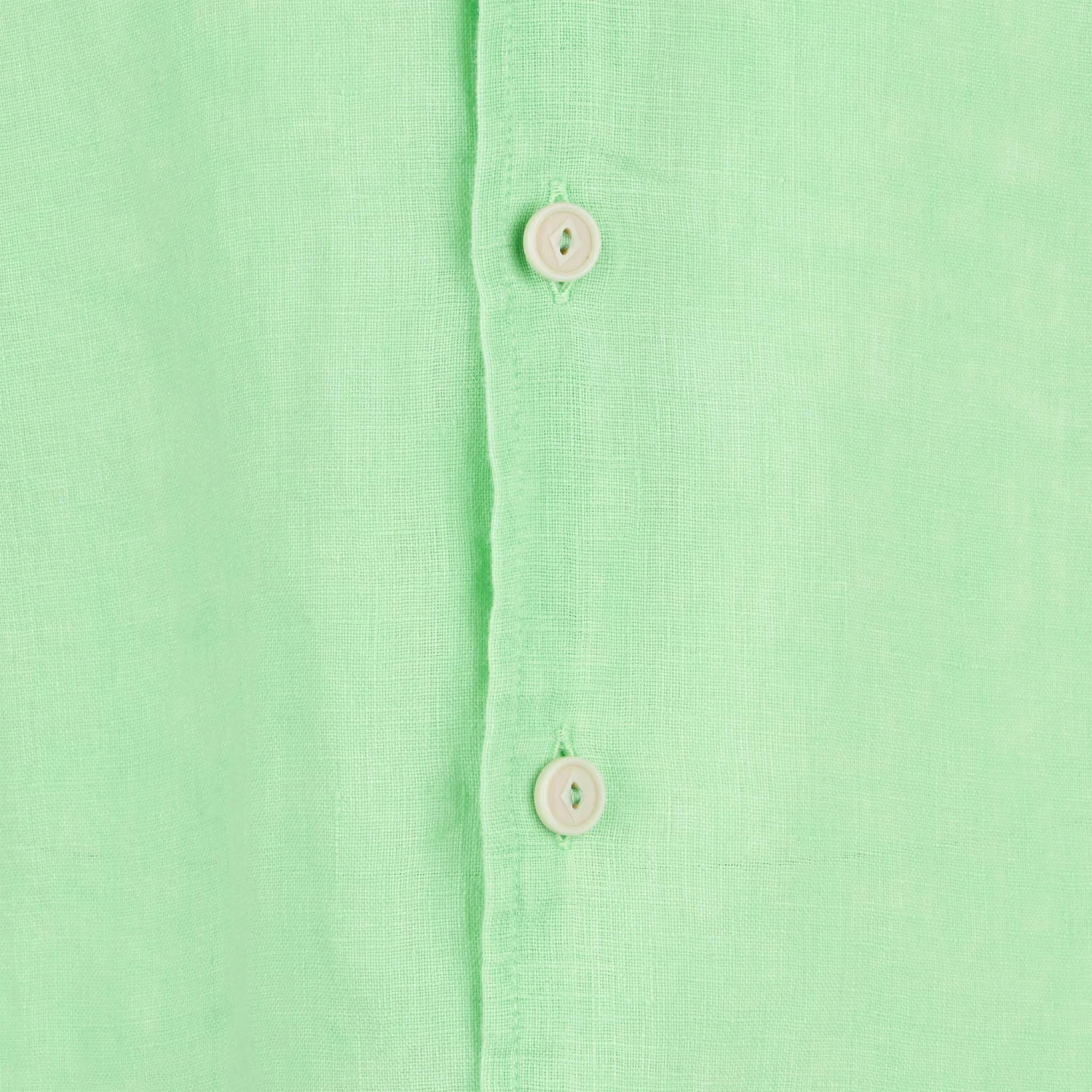MC2 Saint Barth Water Fluo Green Kid Linen Shirt Agnes 4 MC2 Saint Barth Water Fluo Green Kid Linen Shirt Agnes - Image 2