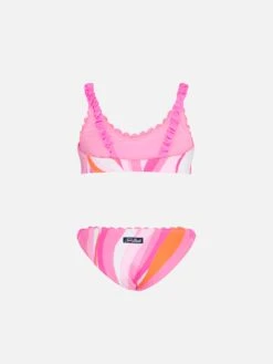 MC2 Saint Barth Girl Bralette With Wave Print -MC2 Saint Barth Shop wave bralette bikini girl 2 1