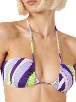 MC2 Saint Barth Woman Bandeau Bikini With Shape Wave Print 9 MC2 Saint Barth Woman Bandeau Bikini With Shape Wave Print -MC2 Saint Barth Shop wave purple bandeau bikini 3