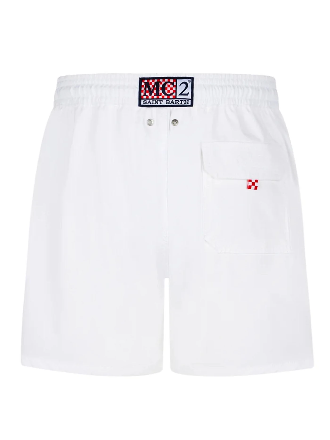 MC2 Saint Barth Man White Comfort Swim Shorts 4 MC2 Saint Barth Man White Comfort Swim Shorts - Image 2