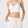 MC2 Saint Barth White Linen Bralette Top -MC2 Saint Barth Shop white linen crop top 1