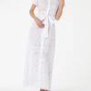 MC2 Saint Barth Woman White Sangallo Dress Keira 2 MC2 Saint Barth Woman White Sangallo Dress Keira -MC2 Saint Barth Shop white sangallo cotton dress 1