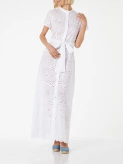 MC2 Saint Barth Woman White Sangallo Dress Keira