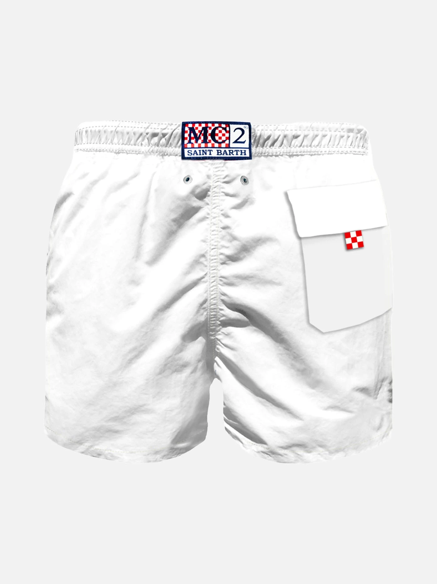 Boy Swim Shorts With Embroidered Red Writing 4 Boy Swim Shorts With Embroidered Red Writing - Image 2